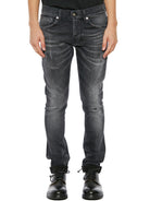 Black DONDUP JEANS IN DENIM MOD. GEORGE