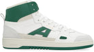 WHITE/KALE GREEN AXEL ARIGATO A-DICE HI HIGH-TOP SNEAKERS