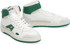 WHITE/KALE GREEN AXEL ARIGATO A-DICE HI HIGH-TOP SNEAKERS