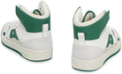 WHITE/KALE GREEN AXEL ARIGATO A-DICE HI HIGH-TOP SNEAKERS