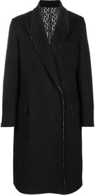 F1I8O FENDI COAT DB DOUBLE WOOL LOGO