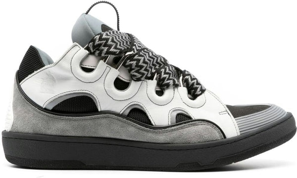 TONE0018 LANVIN CURB LEATHER SNEAKERS