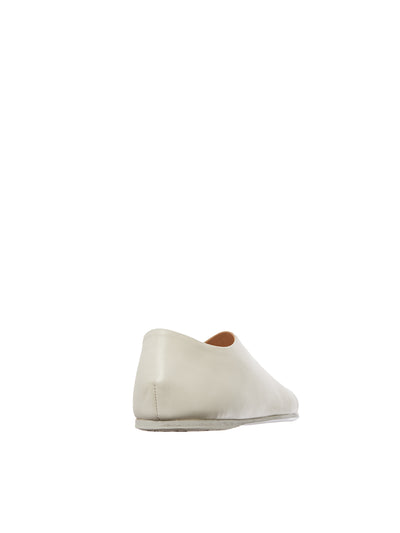 White MARSELL LEATHER SLIPPER