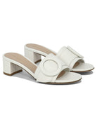 White GIANVITO ROSSI "VENEZIA" SANDALS