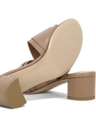 Beige GIANVITO ROSSI "VENEZIA" SANDALS