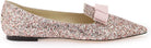 ROSE JIMMY CHOO  GALA BALLET FLATS