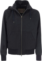 9200 HERNO CASHMERE AND SILK HOODED JACKET