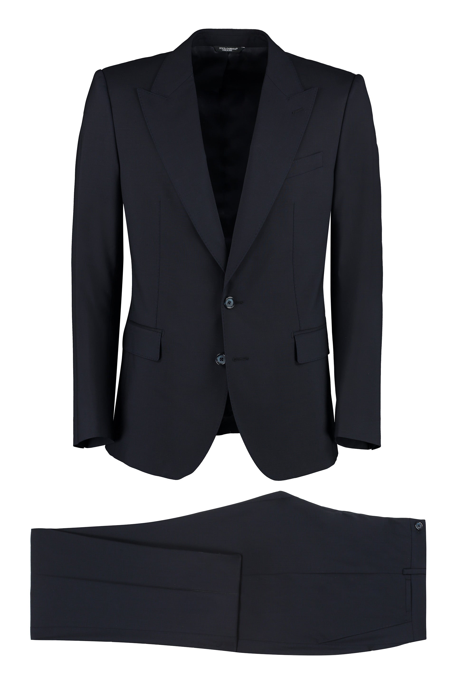 B0665 DOLCE & GABBANA SICILIA WOOL TWO-PIECES SUIT