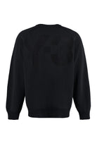 BLACK Y-3 LONG SLEEVE CREW-NECK SWEATER