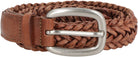 55321 GOLDEN GOOSE HOUSTON WOVEN LEATHER BELT