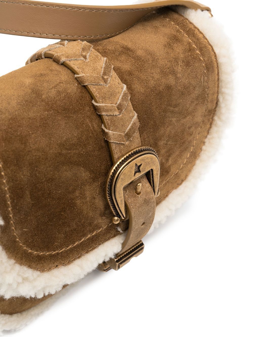 Women's Rodeo Bag in suede with shearling details