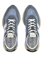 022W HOGAN LACE UP SUEDE SNEAKERS