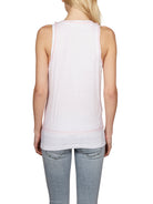 Pink DSQUARED2 TULLE DOUBLE TANK TOP