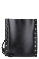 001 JIL SANDER TANGLE LEATHER MEDIUM BAG WITH FLAT STUDS