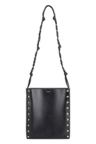 001 JIL SANDER TANGLE LEATHER MEDIUM BAG WITH FLAT STUDS