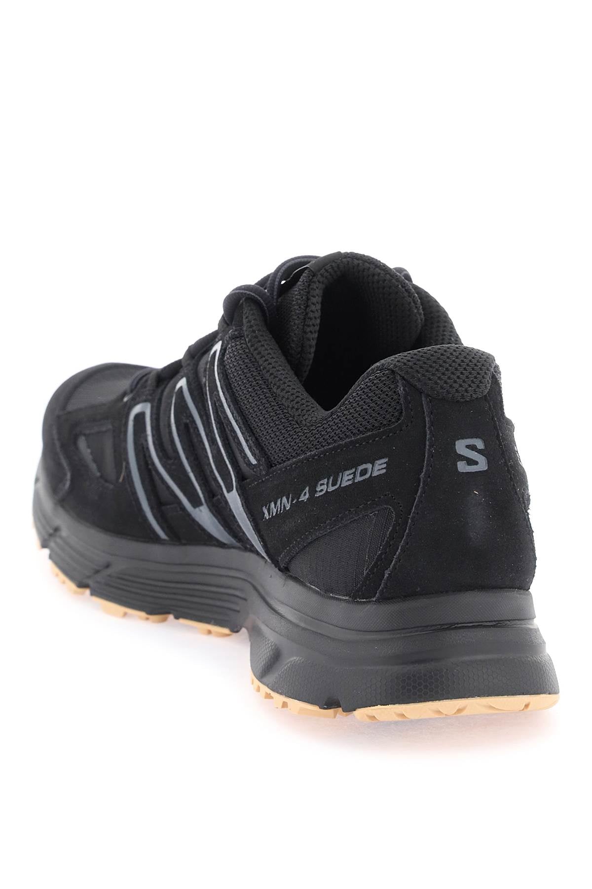 BEG3 SALOMON  X-MISSION 4 SUEDE SNEAKERS