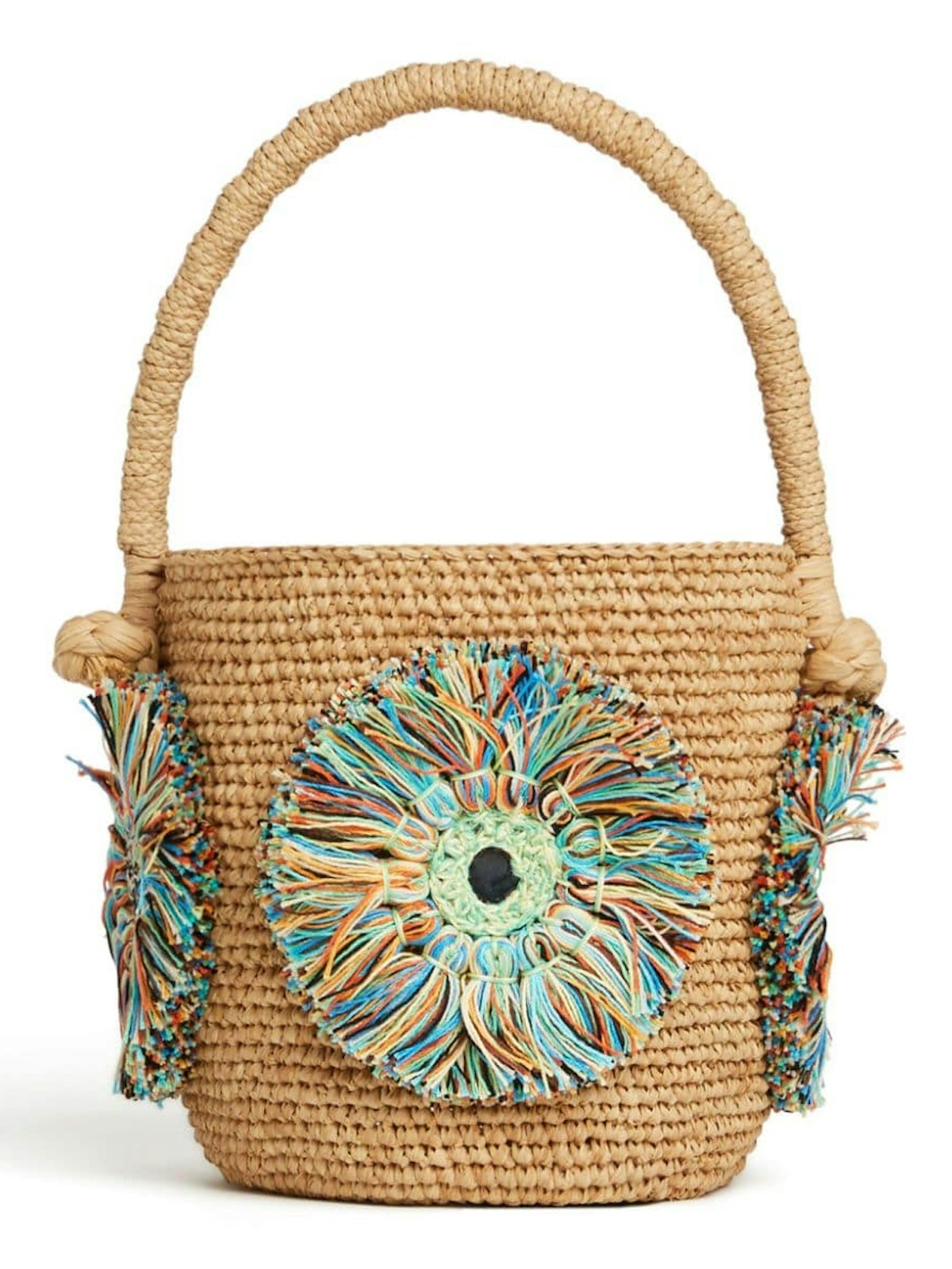 6184 ALANUI RAFFIA BUCKET BAG