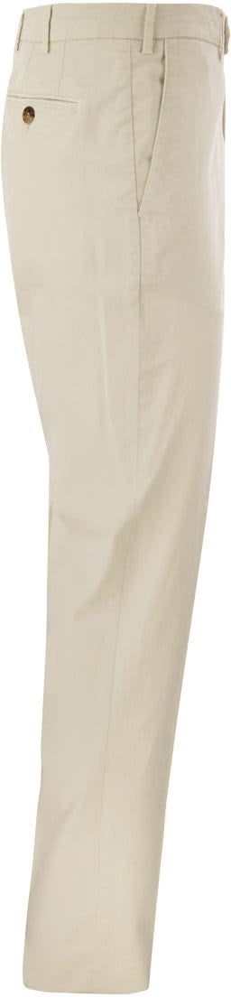 Shop Brunello Cucinelli Garment-Dyed Italian Fit Trousers In American Pima  Comfort Cotton Gabardine | Saks Fifth Avenue