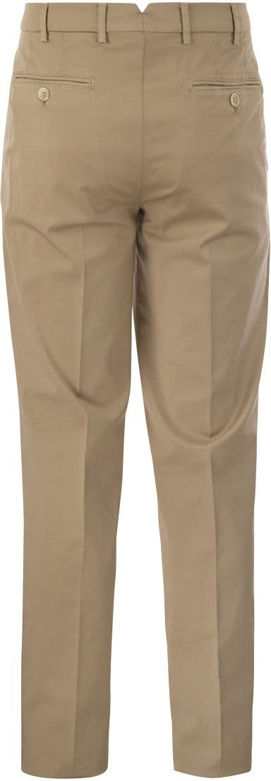 Gabardine garment dyed trousers (232M252DE1450) for Man | Brunello Cucinelli