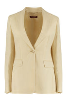 001 MAX MARA STUDIO MELANIA LINEN BLAZER