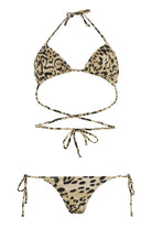 LEOPARDO SUEDE REINA OLGA MIAMI SET TRIANGLE BRA BIKINI