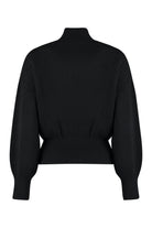 110 ELISABETTA FRANCHI WOOL AND CACHEMIRE TURTLENECK PULLOVER