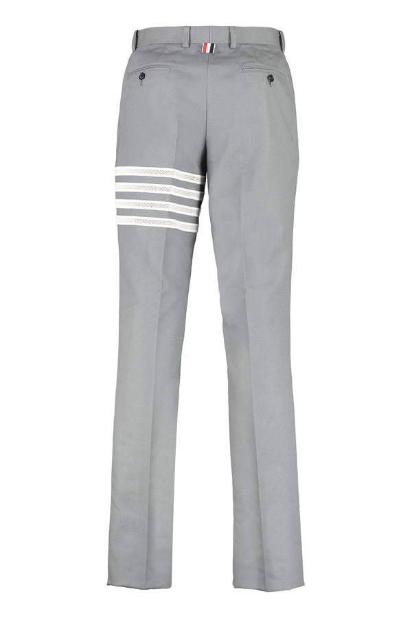 thom browne Seersucker Loopback 4-button Vent Trousers - Navy | Garmentory