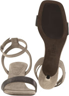 C8275 BRUNELLO CUCINELLI SUEDE SANDALS WITH PRECIOUS INSERT