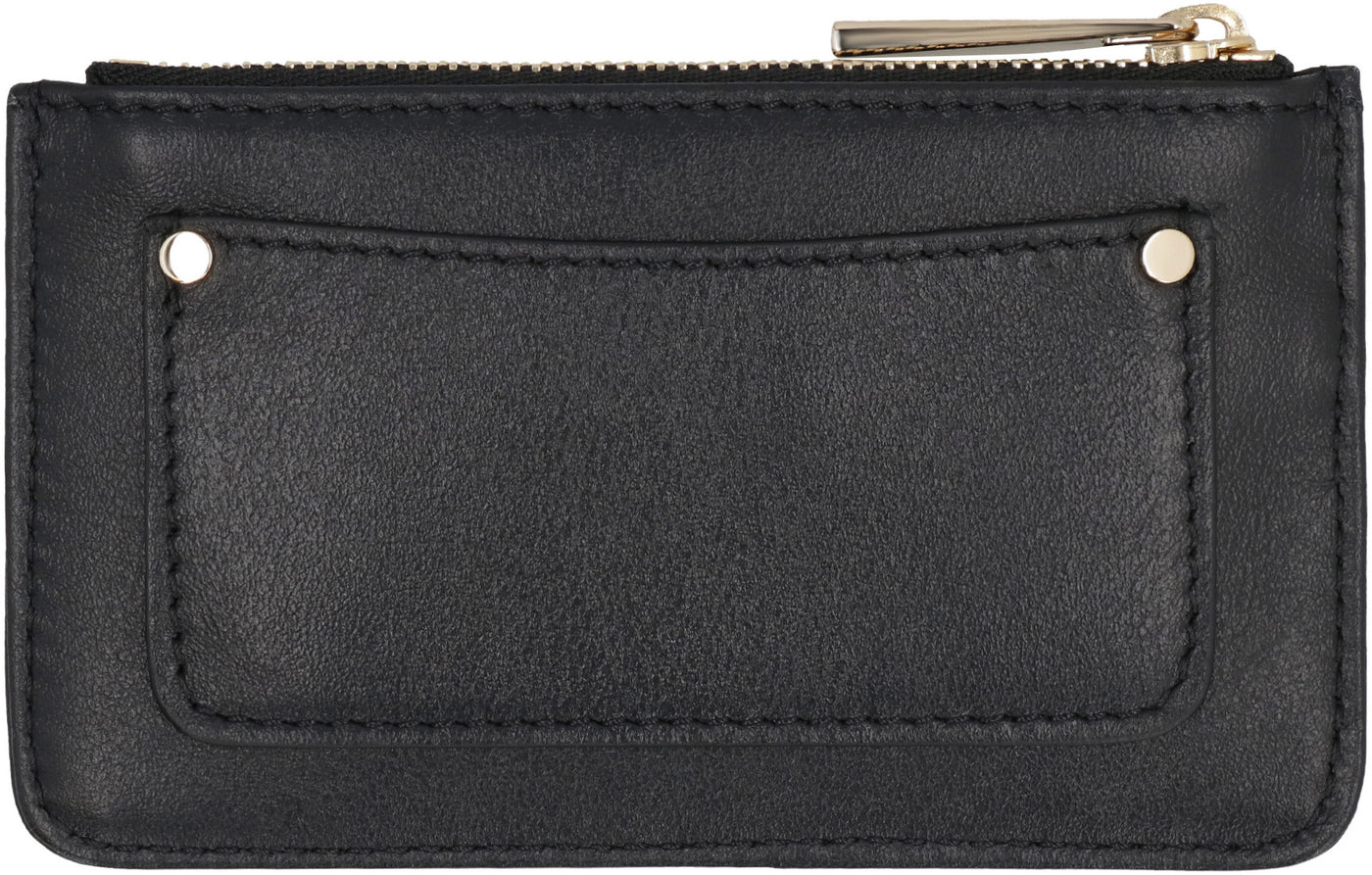 Jimmy Choo Nancy Leather Coin Purse Pouch | LOZURI