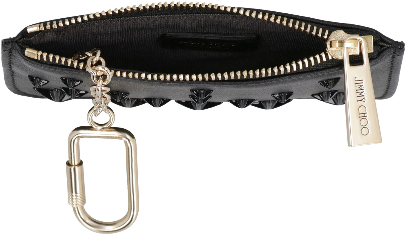 Jimmy Choo Nancy Leather Coin Purse Pouch | LOZURI