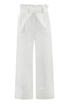 001 MAX MARA NIGELLA COTTON TROUSERS