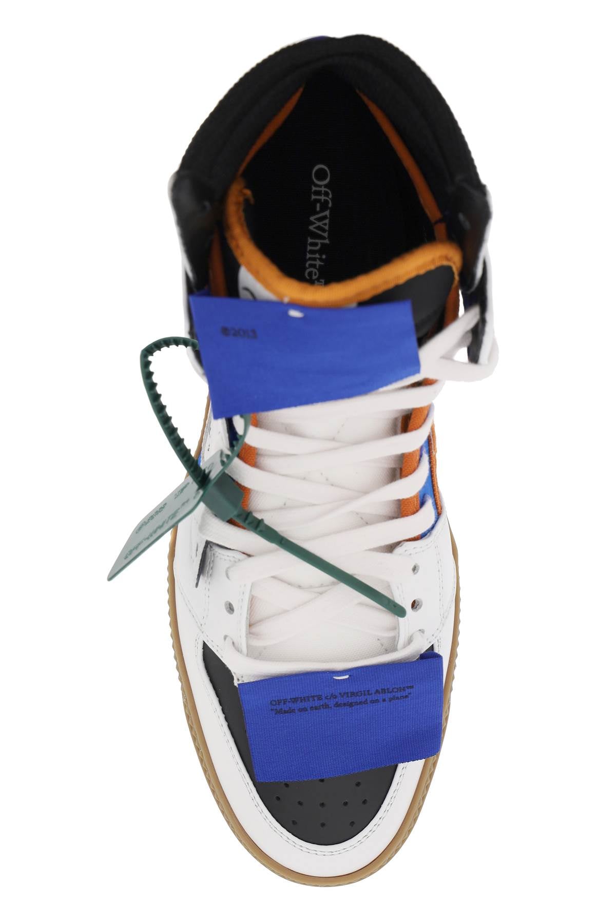 Off-White Off Court 3.0 High Top Sneaker in White/Orange