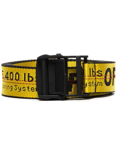 1810 OFF-WHITE INDUSTRIAL FABRIC BELT WITH LOGO