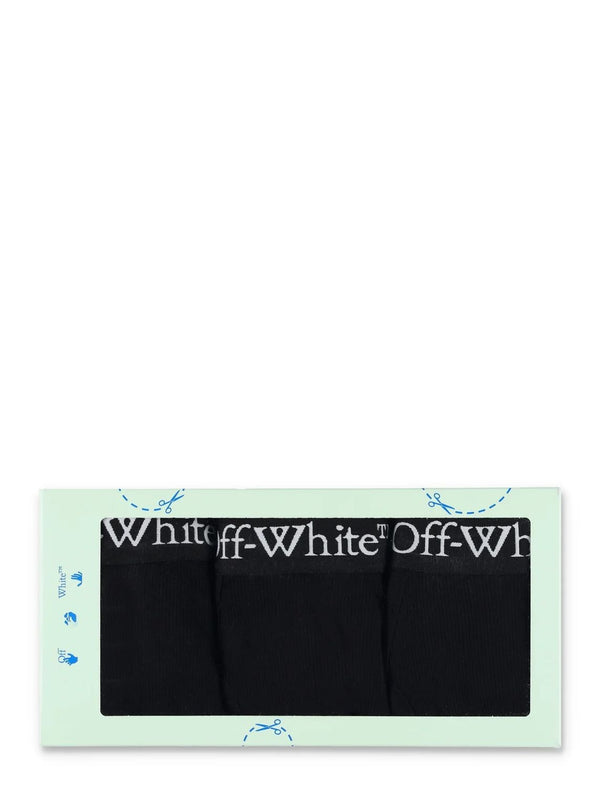 0110 OFF-WHITE HELVETICA TRIPACK BOXER