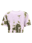 Purple OFF-WHITE "BLING" TIE-DYE T-SHIRT