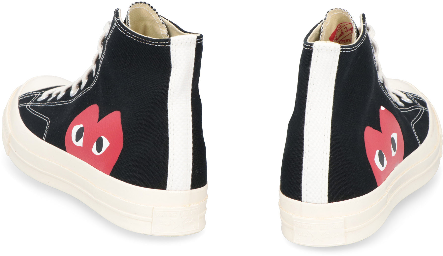 BLACK COMME DES GARÇONS PLAY SNEAKERS CONVERSE ALTE HEART LOGO (P1K112)