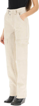 23EC ISABEL MARANT ETOILE ISABEL  'VAYONEO' DENIM CARGO PANTS