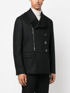 01 NEIL BARRETT SLIM ZIP-UP PEACOAT