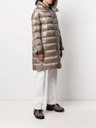 2600 HERNO TAUPE FEATHERS JACKETS