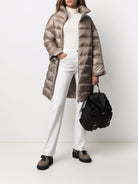 2600 HERNO TAUPE FEATHERS JACKETS