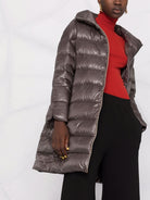 9480 HERNO CHAQUETON ANTHRACITE FEATHERS