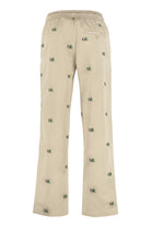 6155 PALM ANGELS EMBROIDERED COTTON TROUSERS