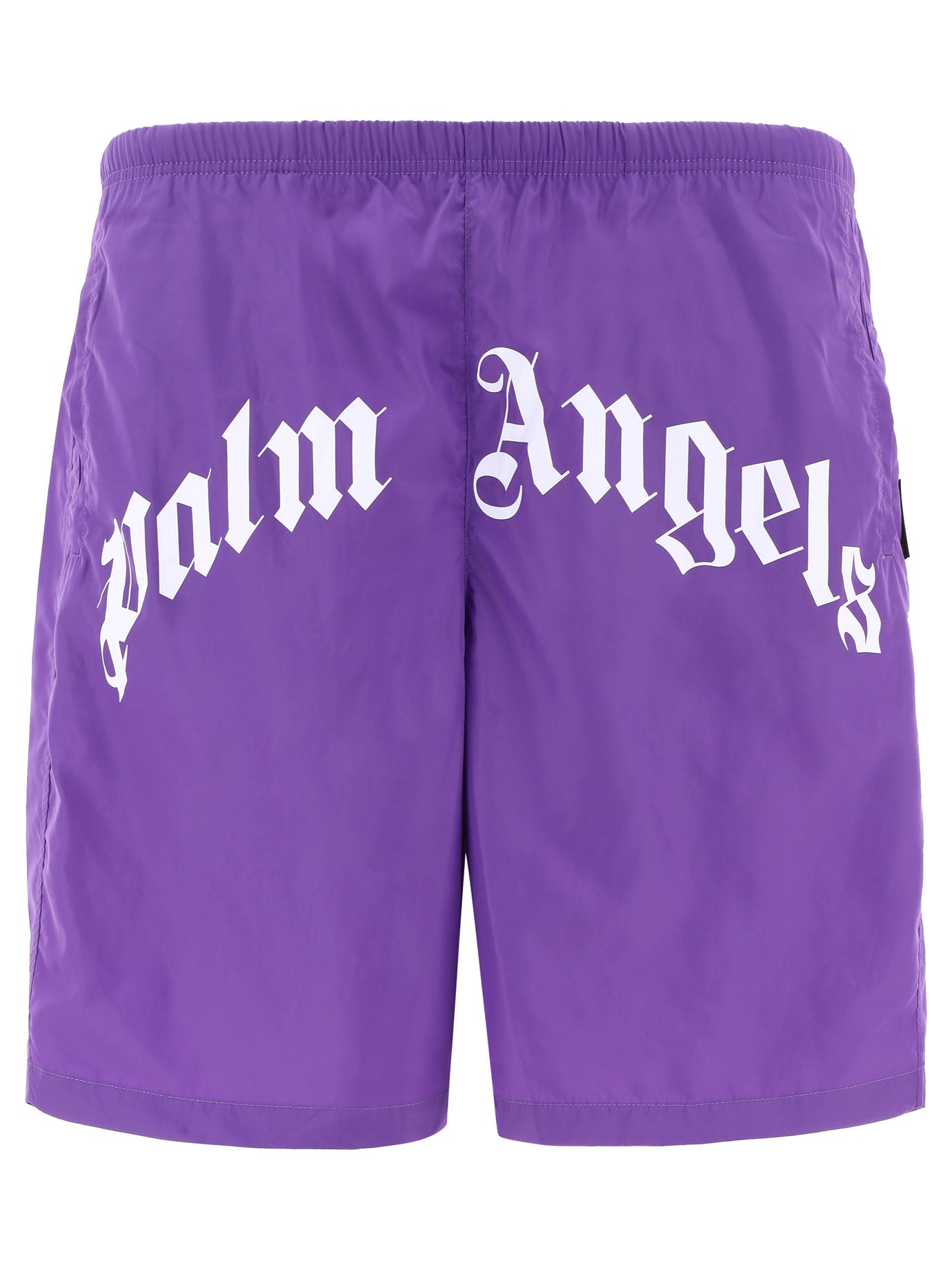 Purple PALM ANGELS "CURVED LOGO" SWIMSUIT