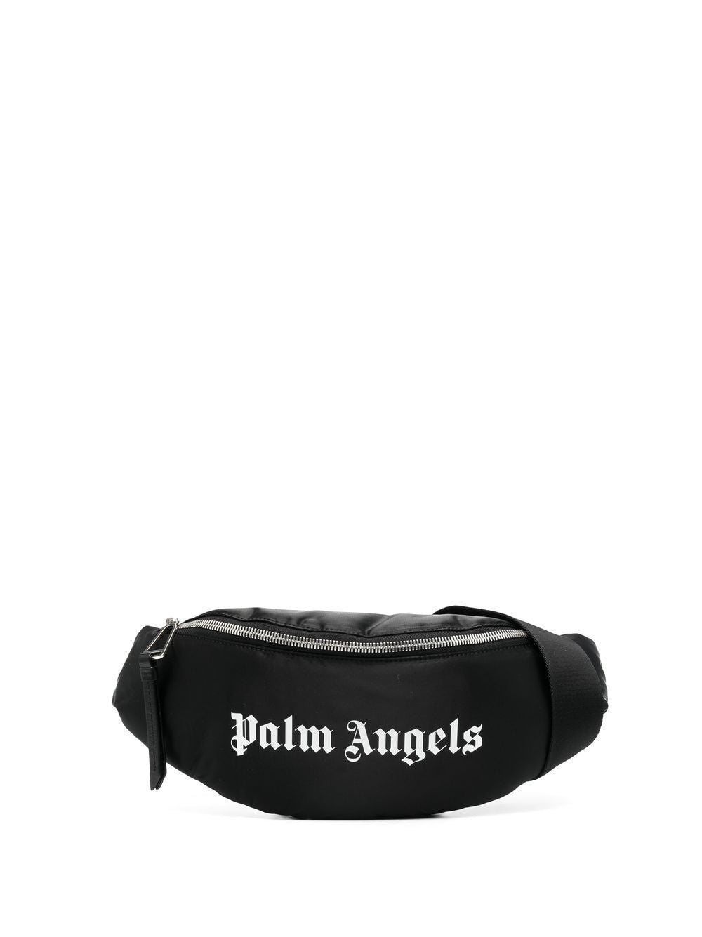 Black PALM ANGELS GOTHIC LOGO-PRINT BELT BAG