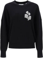 BKSI ISABEL MARANT ETOILE ISABEL  MARISANS SWEATER WITH LUREX LOGO INTARSIA