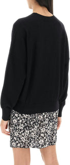 BKSI ISABEL MARANT ETOILE ISABEL  MARISANS SWEATER WITH LUREX LOGO INTARSIA