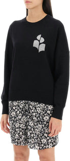 BKSI ISABEL MARANT ETOILE ISABEL  MARISANS SWEATER WITH LUREX LOGO INTARSIA