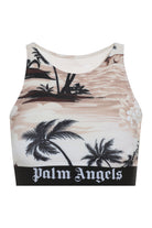 6110 PALM ANGELS CROP-TOP WITH LOGO