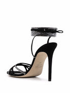 Black PARIS TEXAS PARIS TEXAS HOLLY NICOLE 105MM SUEDE SANDALS