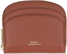 CAD A.P.C. DEMI LUNE MINI LEATHER WALLET